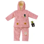 Baby Boy/Girl Winter Hooded Fleece Suit Set (Top & Pant) | Warm Soft Premium Quality | 1–2 Years