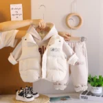 Premium Boys Winter 3-Piece Set - Fleece Vest, Hoodie & Pants (2-7 Years) - Image 4