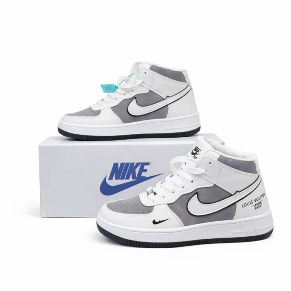 Men's Air Mid Sneakers White and Grey Color on Box - China Import Fashion.