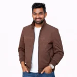 Men’s Premium Brown Zip Jacket (Imported)