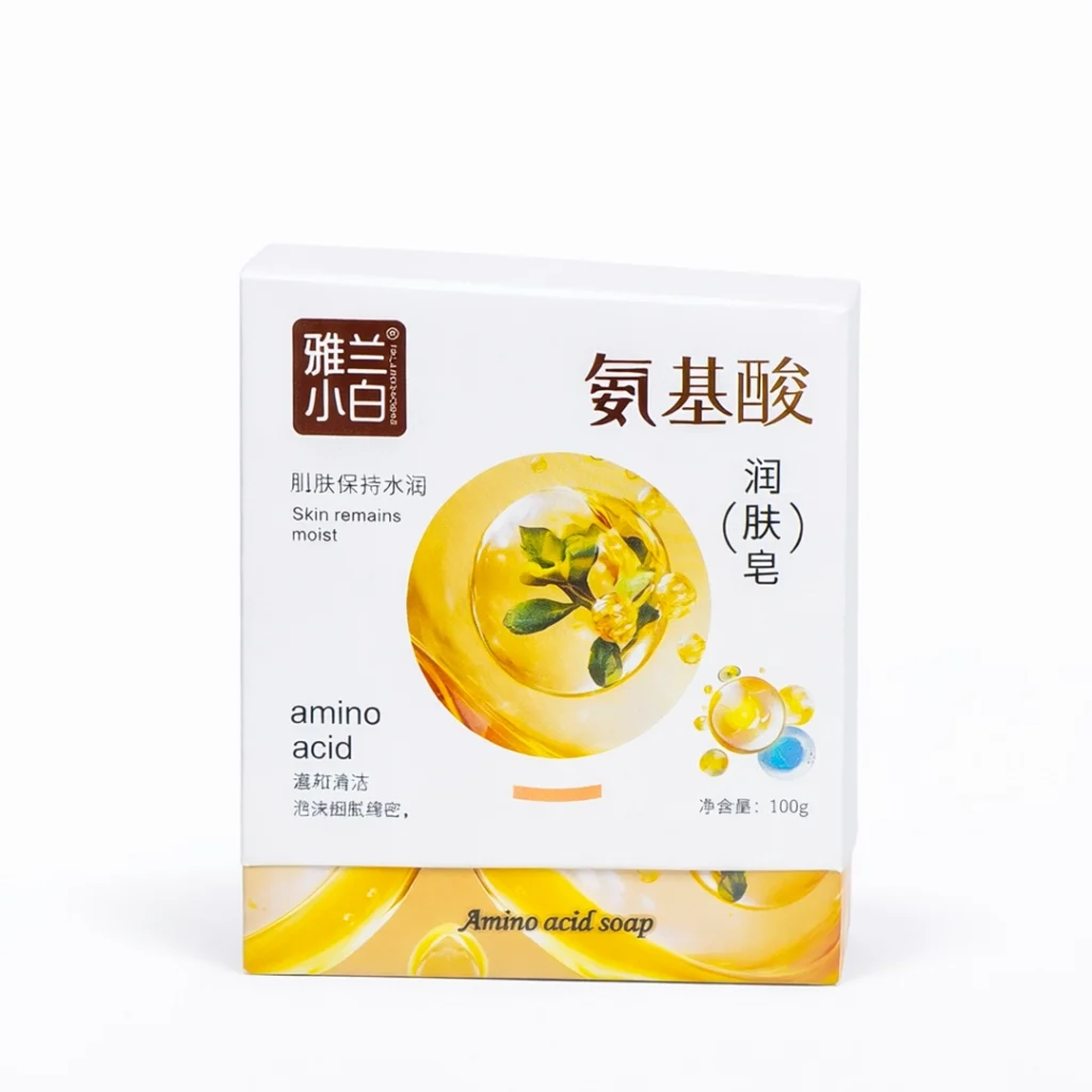 Amino acid moisturizing bath soap 100g box packaging for dry skin BD