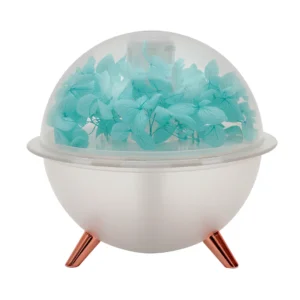 Blue crystal ball flower night lamp for bedroom decor BD