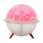 Crystal Ball Flower LED Night Lamp – Dome Mood Light for Bedroom Decor (Imported) - Image 3