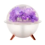 Romantic pink flower dome light LED gift for her