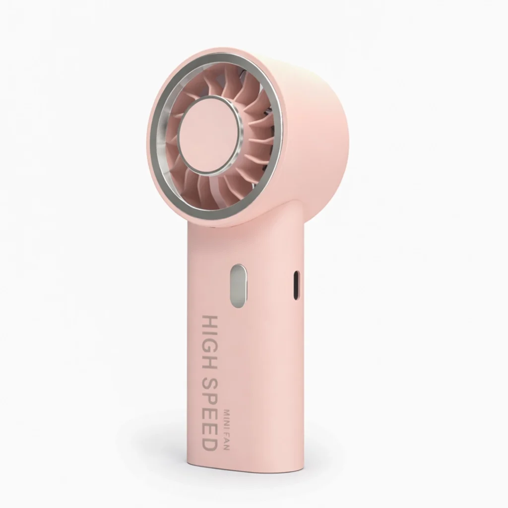 Pink rechargeable high speed mini fan for girls BD