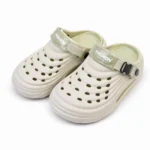 Men's premium off white fashion clogs with adjustable buckle strap imported BD