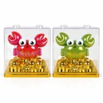Premium crystal flower decorative showpiece in red and green color variants on white background