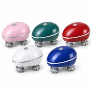 Electric Scalp Massager in Blue Red Pink Green and White