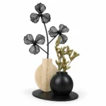 Metal Flower Vase Decorative Showpiece