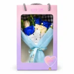 Blue Good Time Soap Flower Bouquet Gift Box