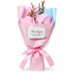 Pink Blue Thank You Soap Flower Bouquet
