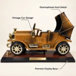 Vintage gramophone car decorative showpiece feature highlights