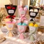 Thank You Soap Flower Bouquet gift collection in cozy setting