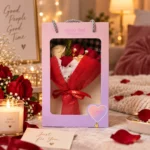 Red Good Time Soap Flower Bouquet Gift Box lifestyle display