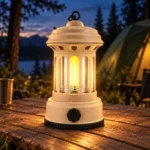 Rechargeable Camping Lantern White Outdoor Campsite